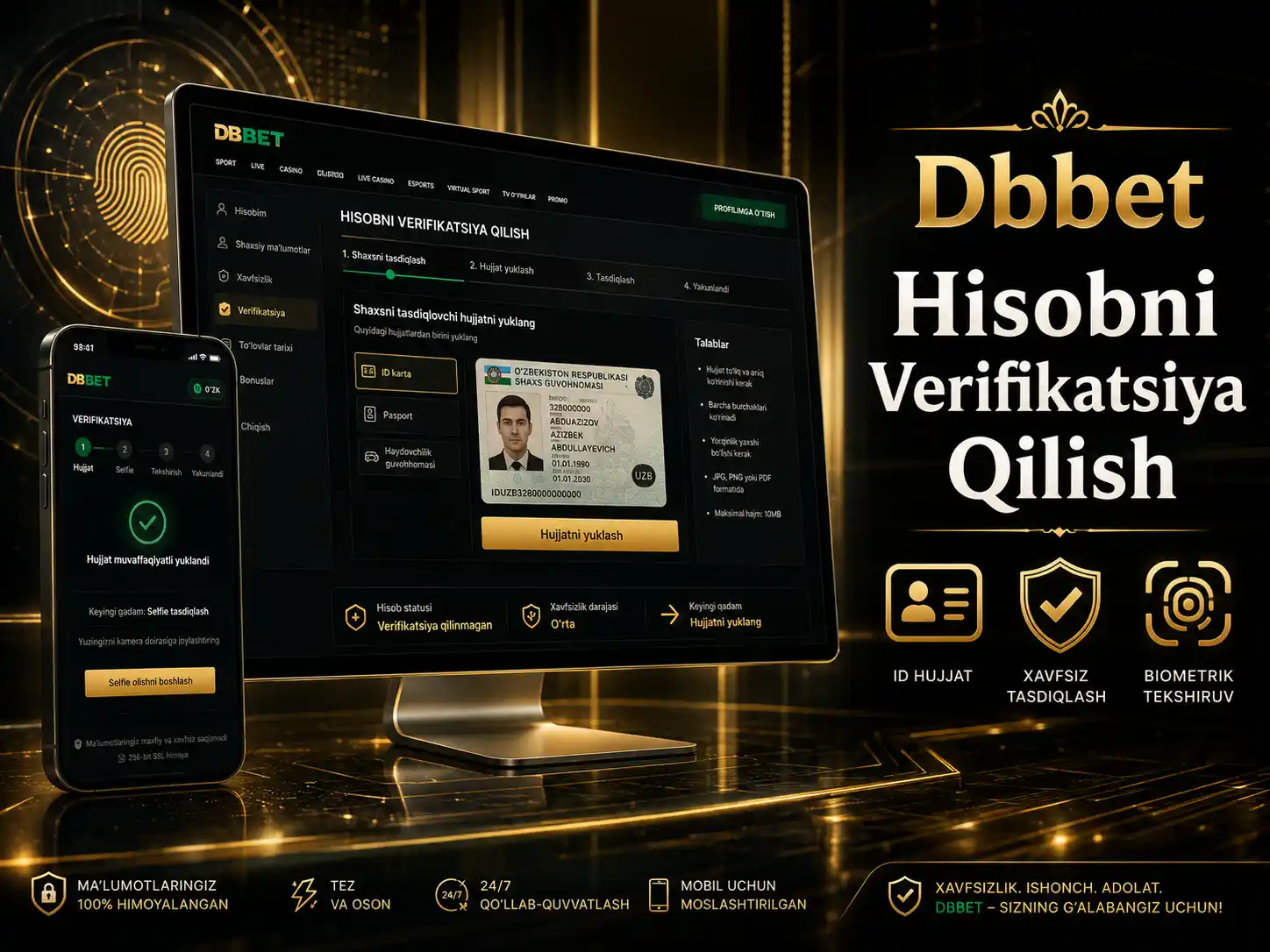 Akkauntni Tasdiqlash Va KYC Jarayoni